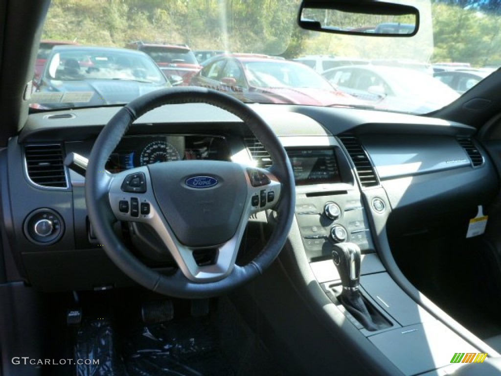 2014 Ford Taurus SEL AWD Charcoal Black Dashboard Photo #87077241