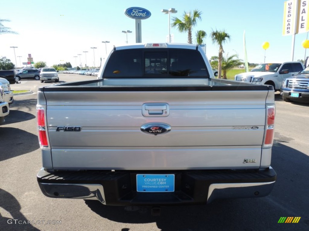 2010 F150 Lariat SuperCrew 4x4 - Ingot Silver Metallic / Black photo #3