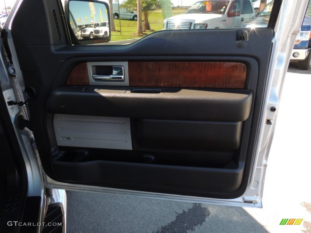 2010 F150 Lariat SuperCrew 4x4 - Ingot Silver Metallic / Black photo #8
