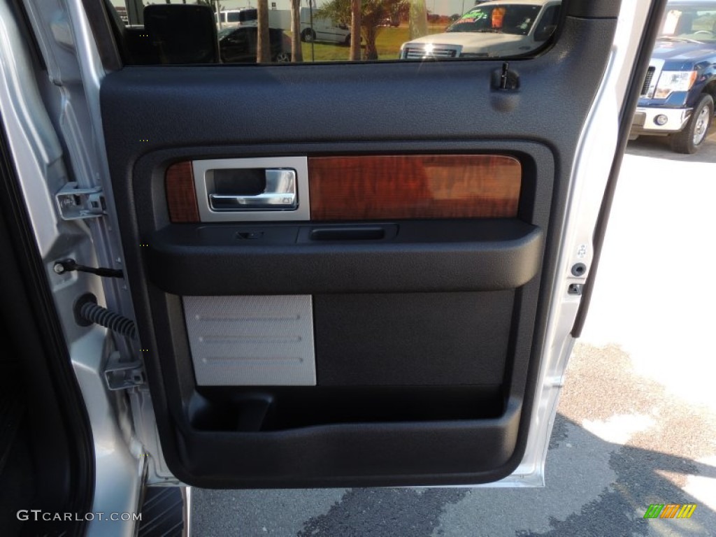 2010 F150 Lariat SuperCrew 4x4 - Ingot Silver Metallic / Black photo #10