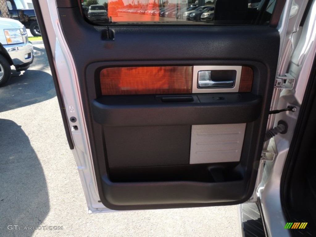 2010 F150 Lariat SuperCrew 4x4 - Ingot Silver Metallic / Black photo #12