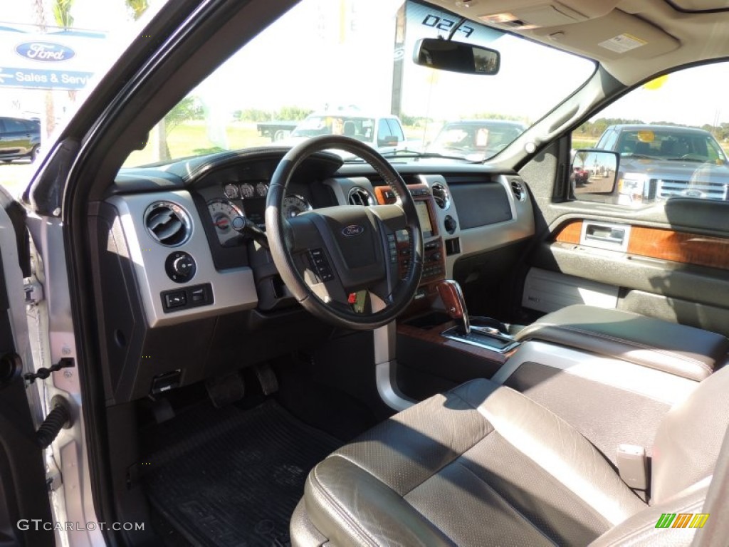 2010 F150 Lariat SuperCrew 4x4 - Ingot Silver Metallic / Black photo #13