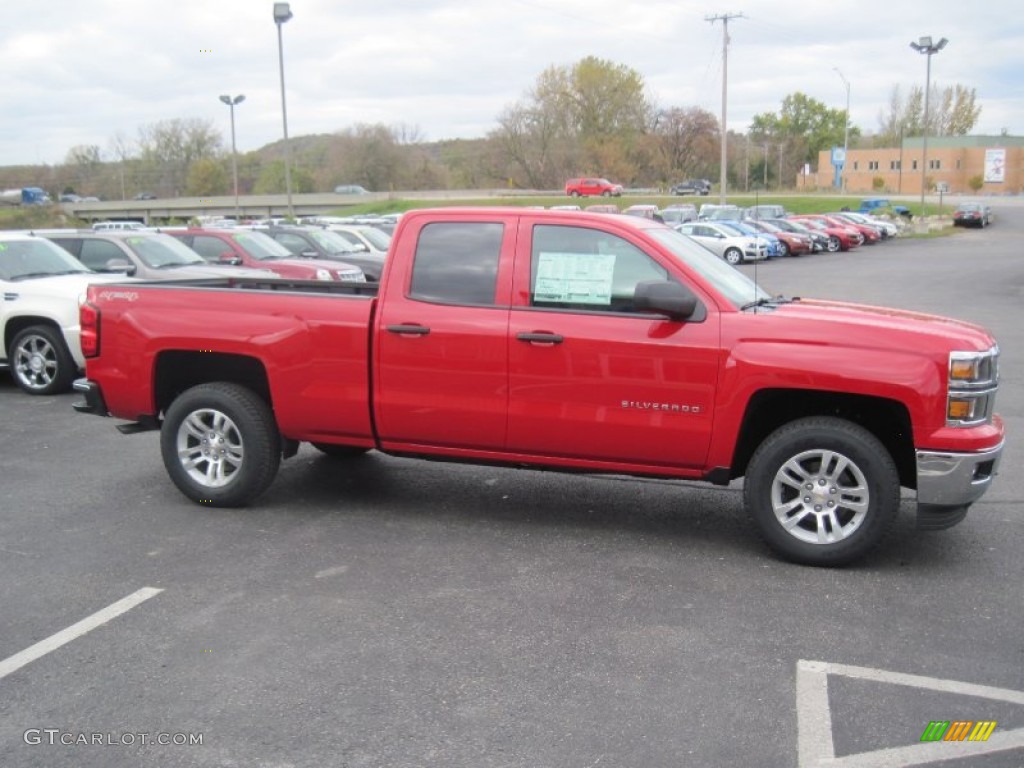 2014 Silverado 1500 LT Double Cab 4x4 - Victory Red / Jet Black photo #3