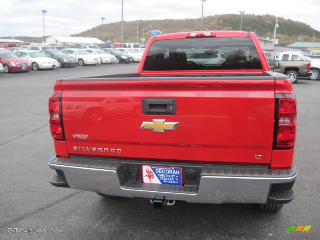 2014 Silverado 1500 LT Double Cab 4x4 - Victory Red / Jet Black photo #4