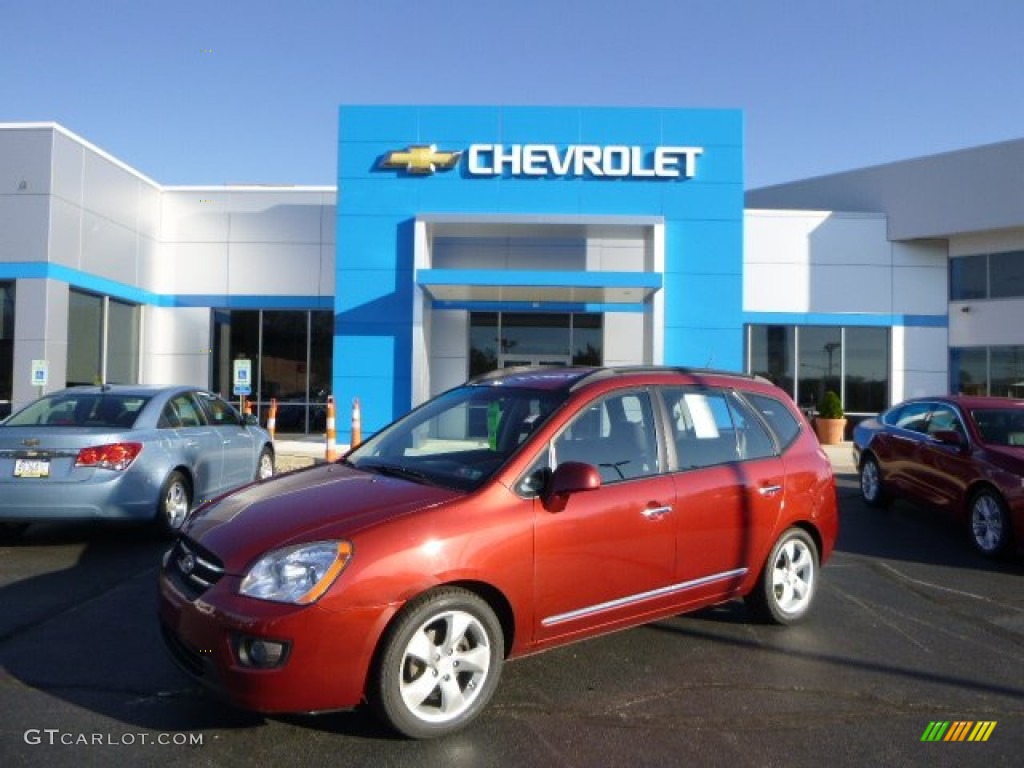 2008 Rondo EX V6 - Volcanic Red / Gray photo #1