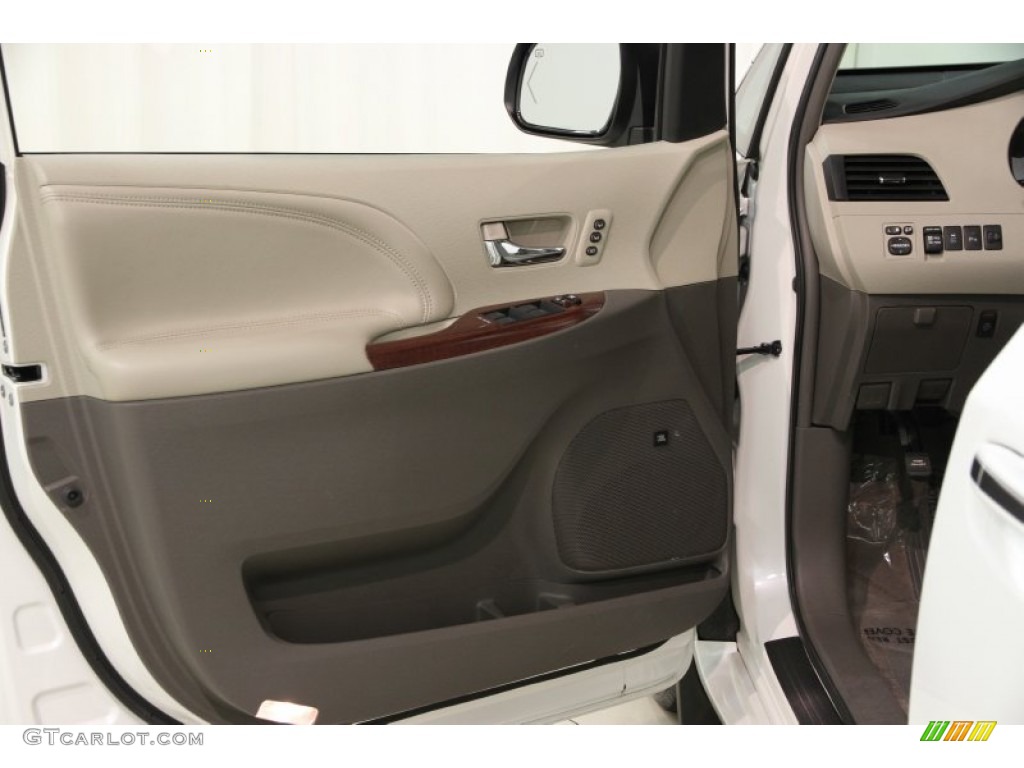 2011 Sienna Limited AWD - Blizzard White Pearl / Bisque photo #4