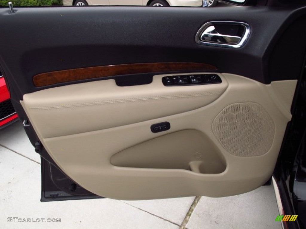 2013 Durango Citadel - Brilliant Black Crystal Pearl / Black/Light Frost Beige photo #16