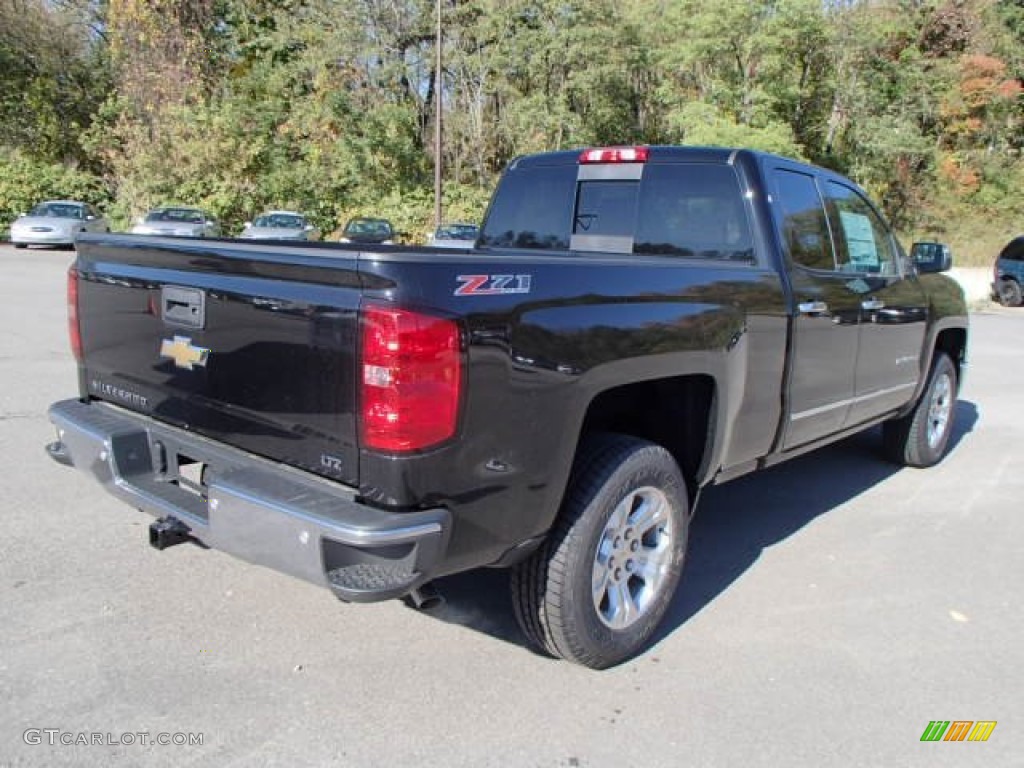 2014 Silverado 1500 LTZ Double Cab 4x4 - Black / Jet Black photo #5