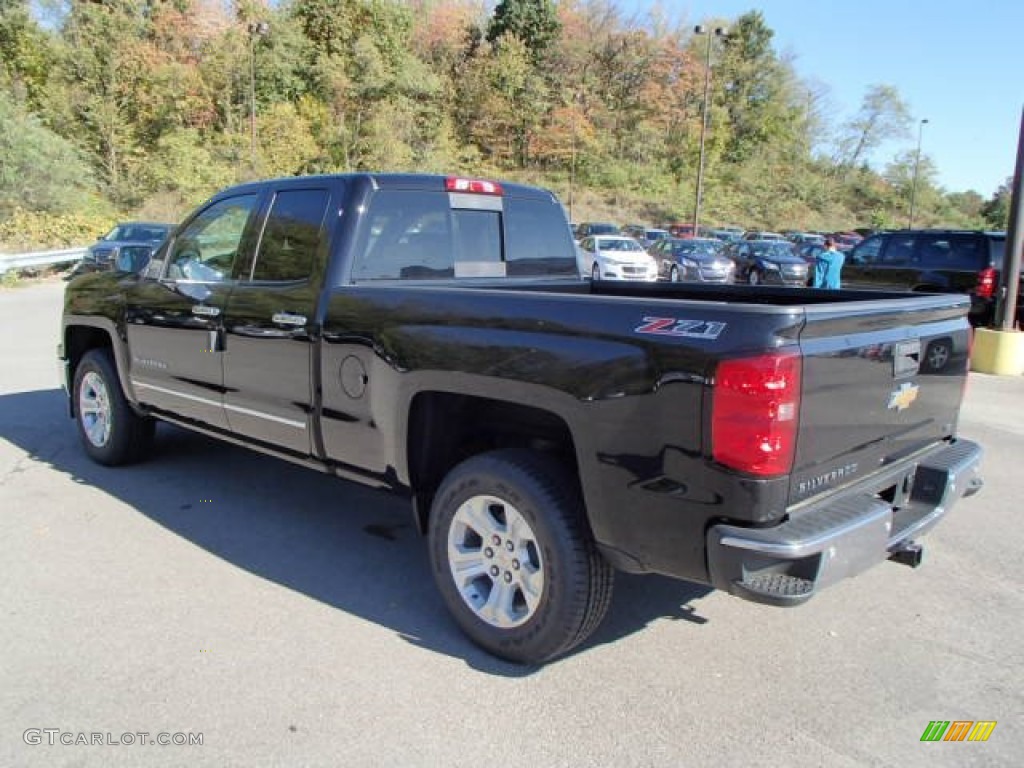 2014 Silverado 1500 LTZ Double Cab 4x4 - Black / Jet Black photo #7