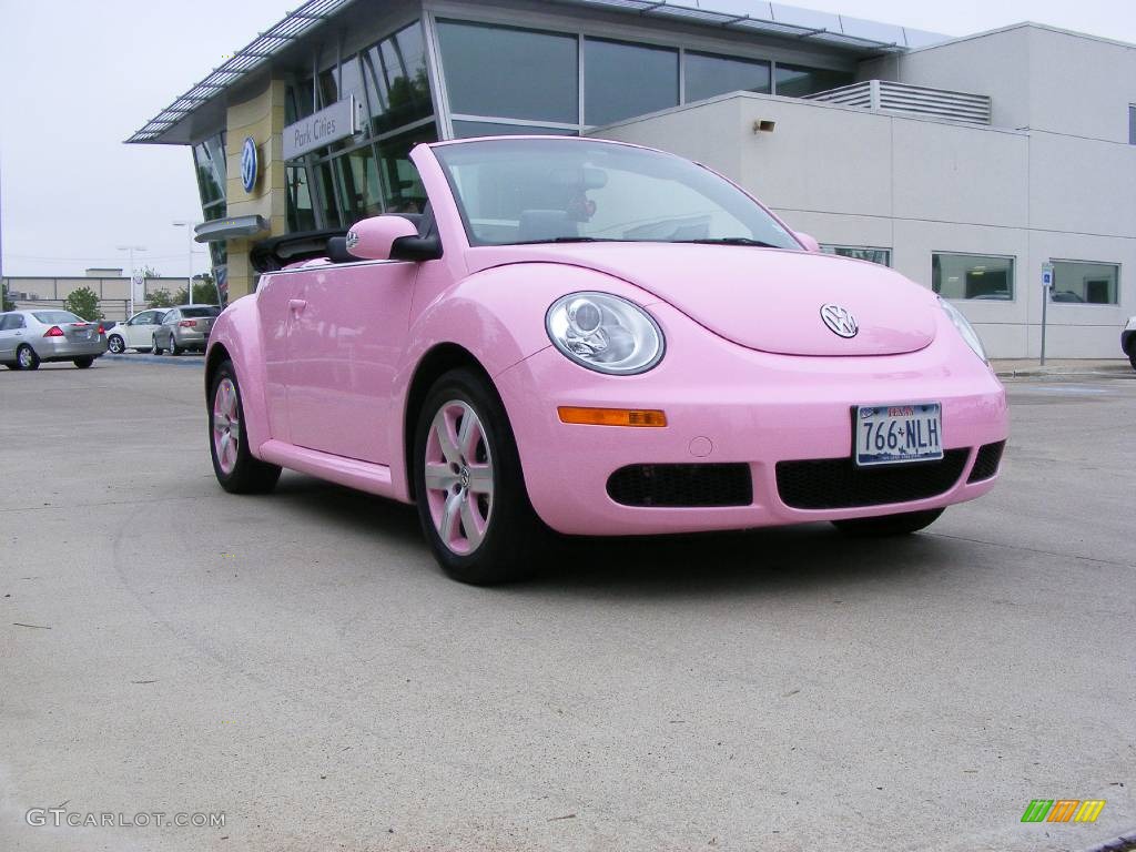 2006 New Beetle 2.5 Convertible - Custom Pink / Black photo #1