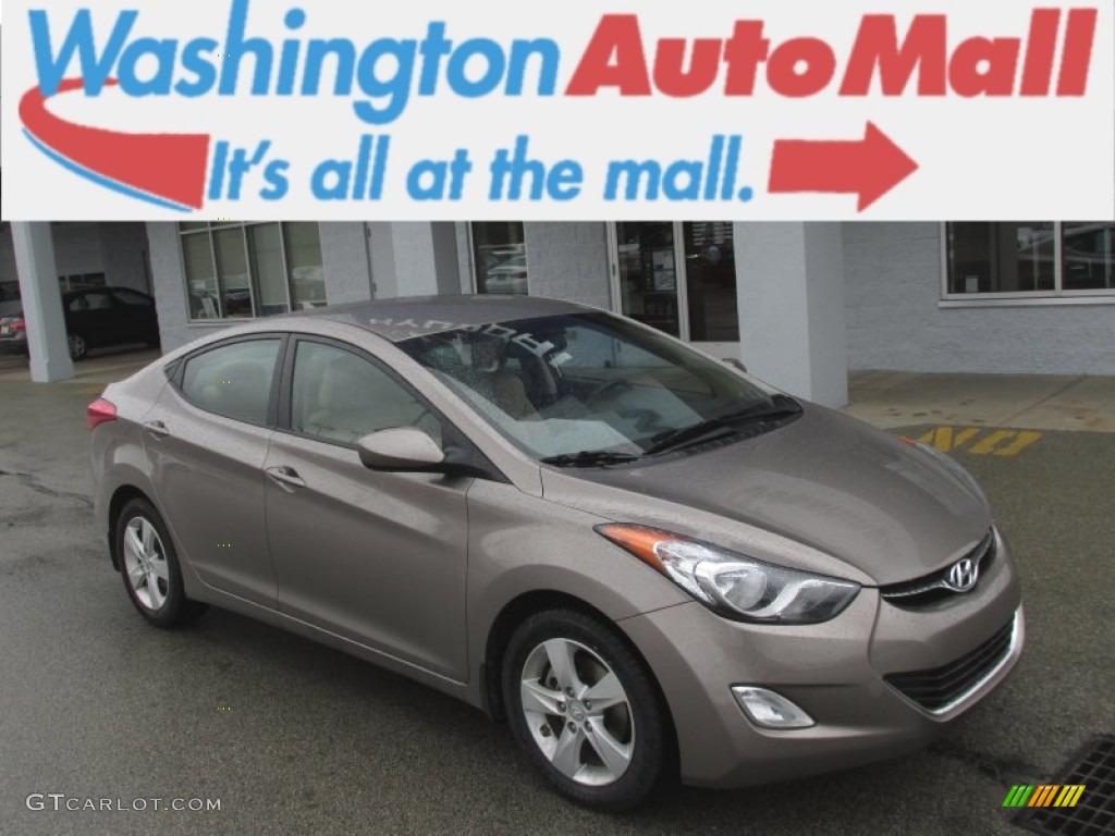 2012 Elantra GLS - Desert Bronze / Beige photo #1