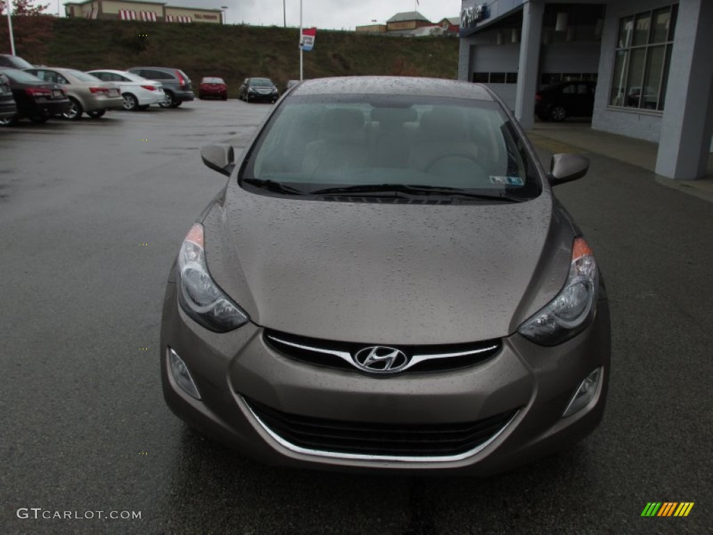 2012 Elantra GLS - Desert Bronze / Beige photo #3