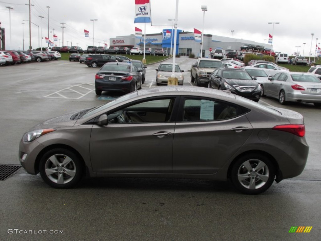 2012 Elantra GLS - Desert Bronze / Beige photo #5