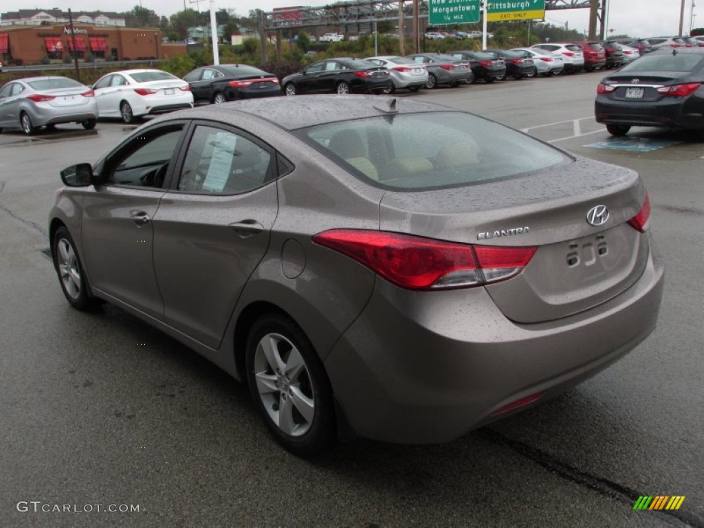 2012 Elantra GLS - Desert Bronze / Beige photo #6