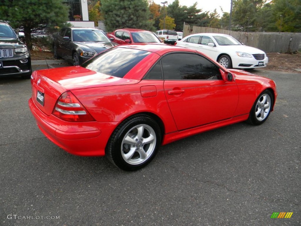 2001 SLK 320 Roadster - Magma Red / Charcoal Black photo #6