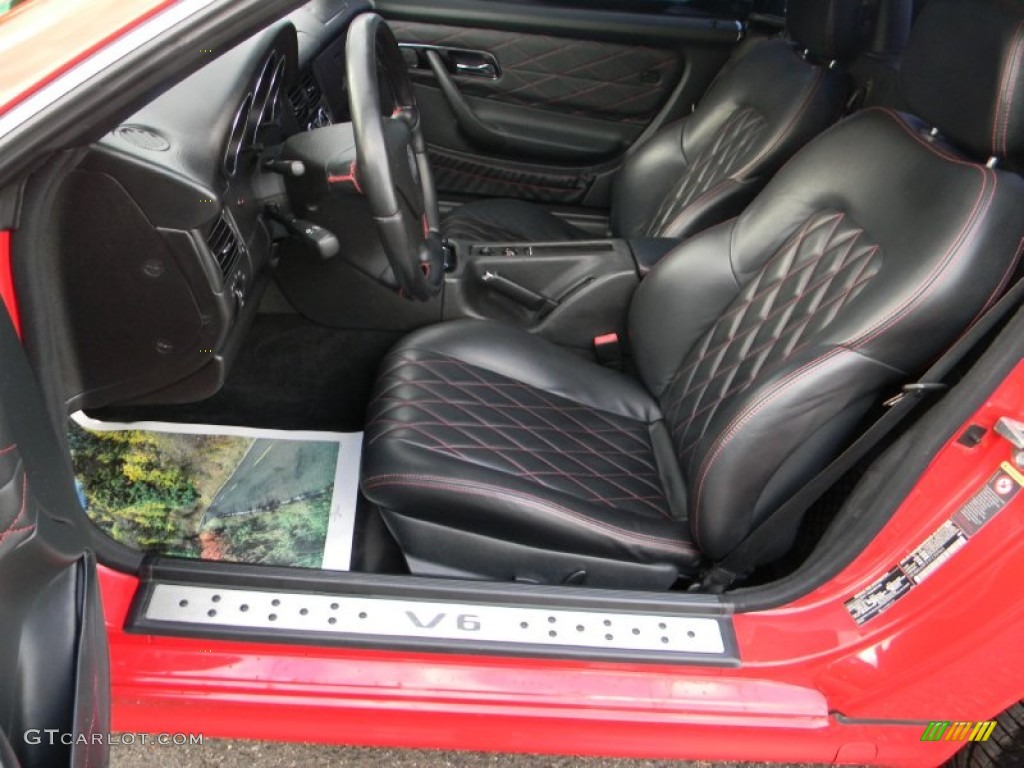 2001 SLK 320 Roadster - Magma Red / Charcoal Black photo #13
