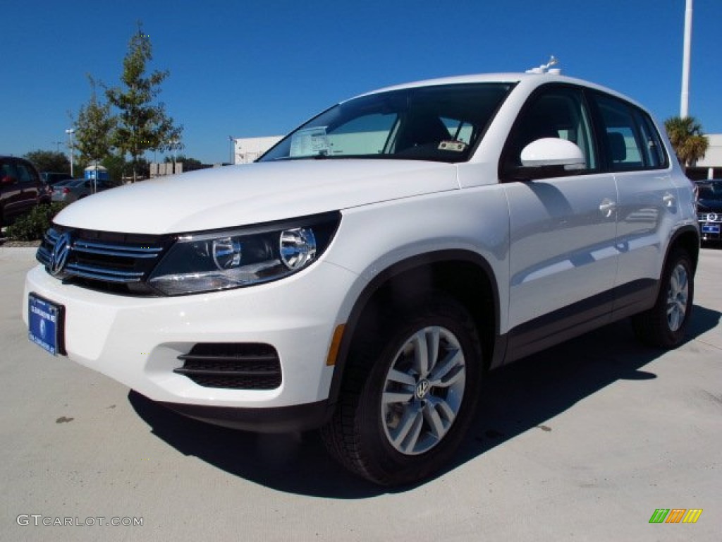 2014 Tiguan S - Candy White / Black photo #3