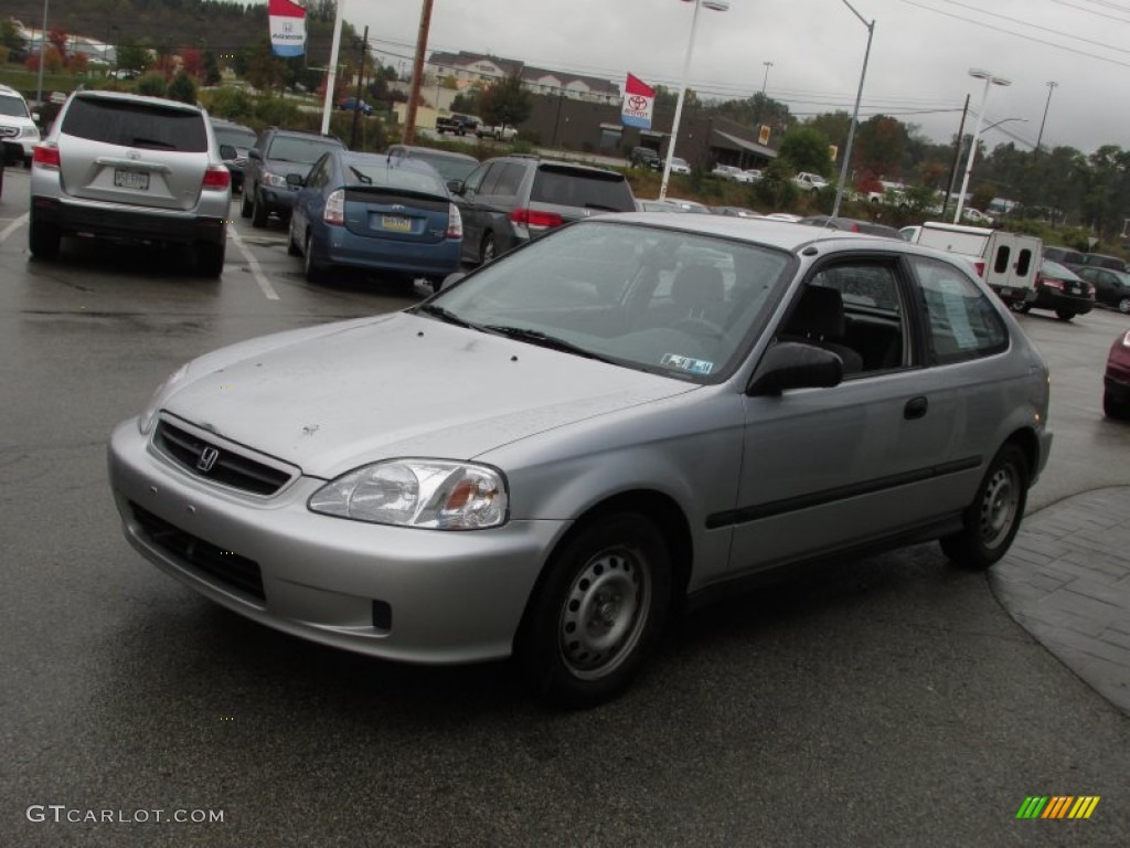 1999 Civic CX Hatchback - Vogue Silver Metallic / Dark Gray photo #3