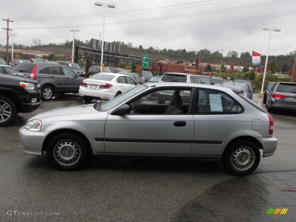 1999 Civic CX Hatchback - Vogue Silver Metallic / Dark Gray photo #4