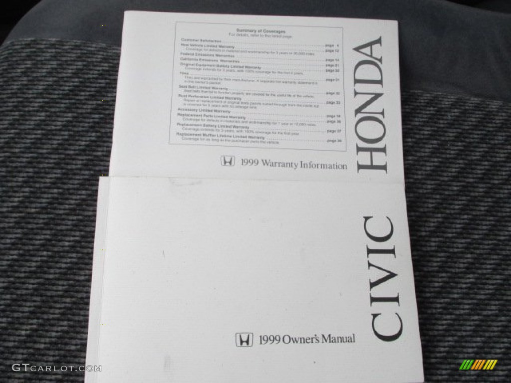 1999 Civic CX Hatchback - Vogue Silver Metallic / Dark Gray photo #17
