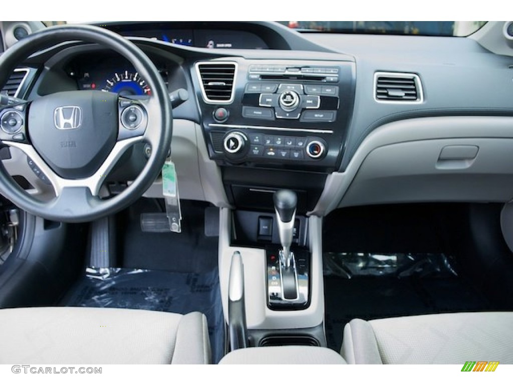 2013 Civic LX Coupe - Polished Metal Metallic / Gray photo #5