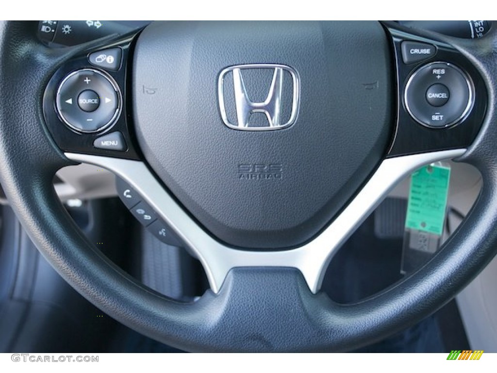 2013 Civic LX Coupe - Polished Metal Metallic / Gray photo #6