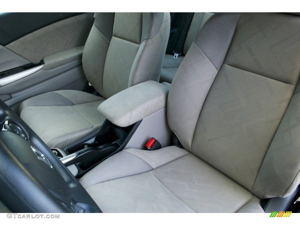 2013 Civic LX Coupe - Polished Metal Metallic / Gray photo #13