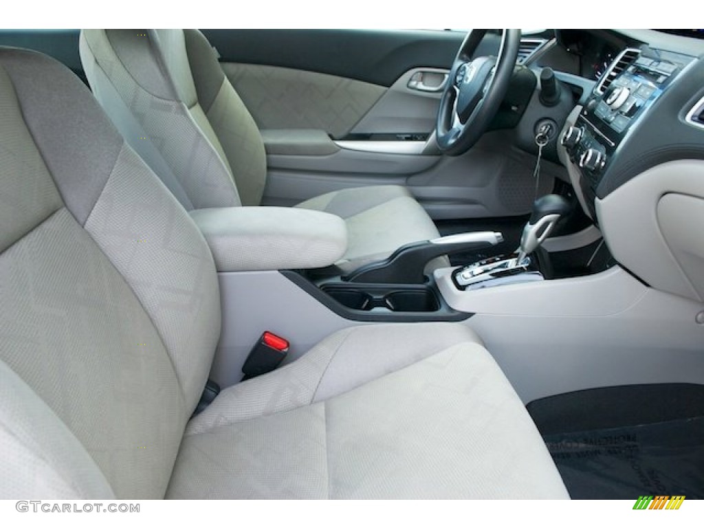 2013 Civic LX Coupe - Polished Metal Metallic / Gray photo #14