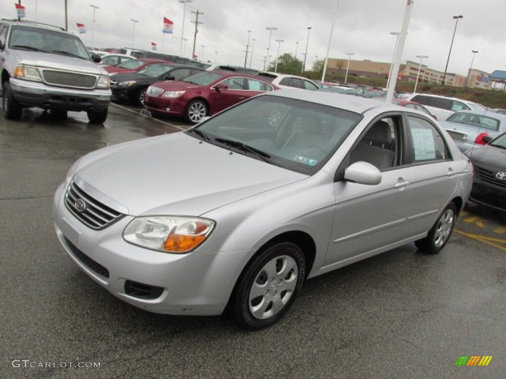 Silver 2008 Kia Spectra EX Sedan Exterior Photo #87087096