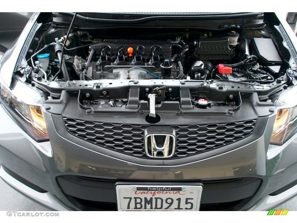 2013 Civic LX Coupe - Polished Metal Metallic / Gray photo #22