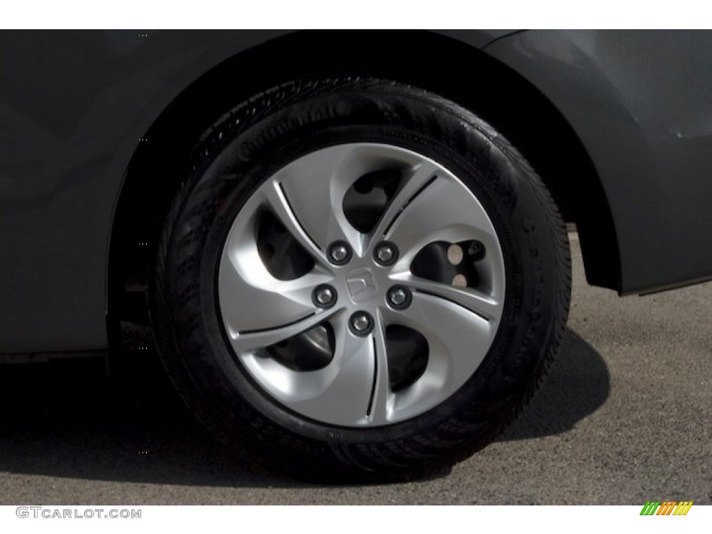 2013 Civic LX Coupe - Polished Metal Metallic / Gray photo #24