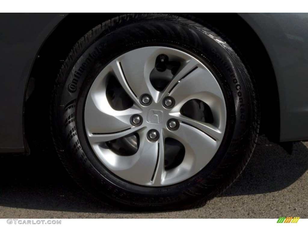 2013 Civic LX Coupe - Polished Metal Metallic / Gray photo #25