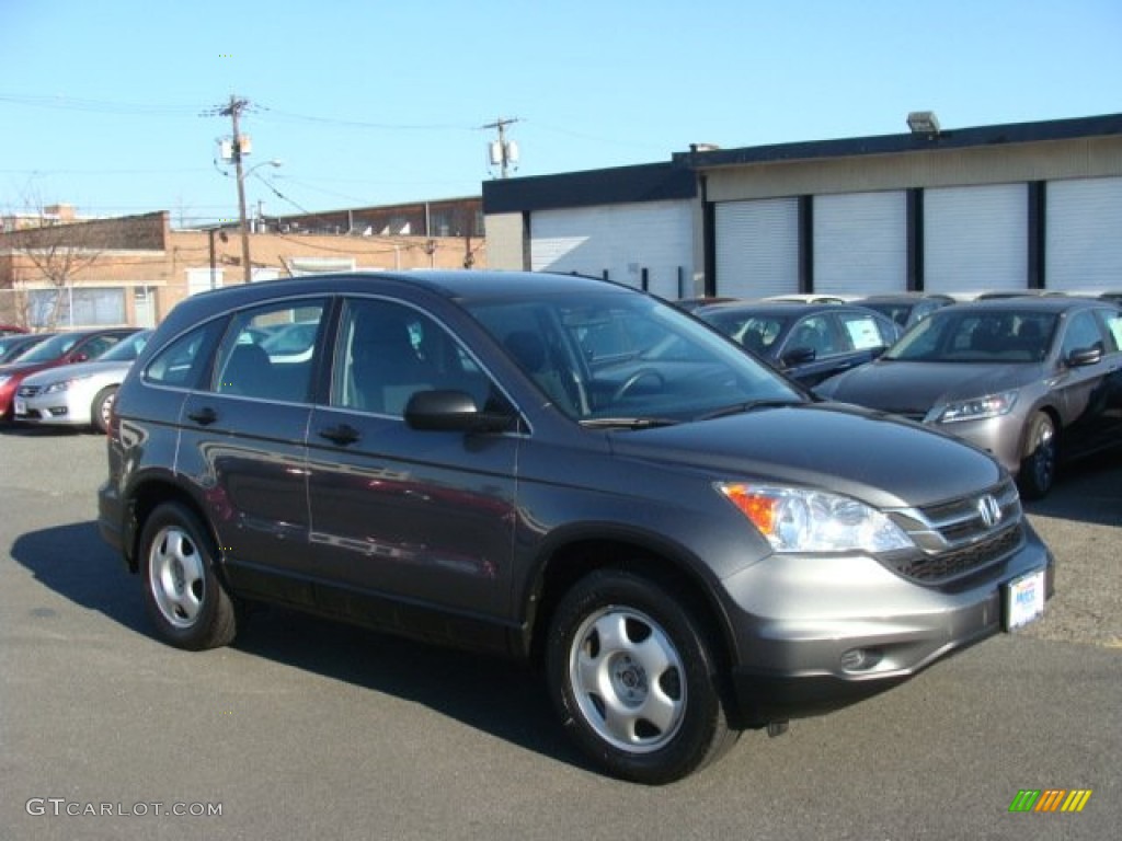 2011 CR-V LX 4WD - Polished Metal Metallic / Black photo #1