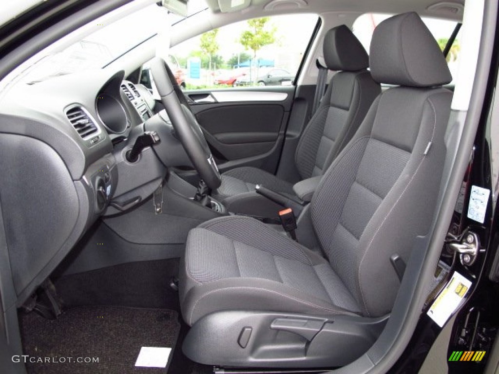 Titan Black Interior 2014 Volkswagen Golf TDI 4 Door Photo #87087669