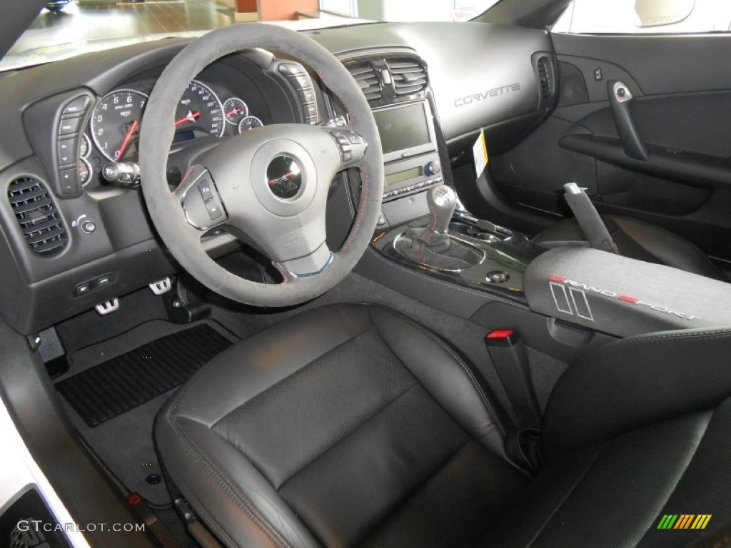 Ebony Interior 2013 Chevrolet Corvette Grand Sport Convertible Photo #87087687