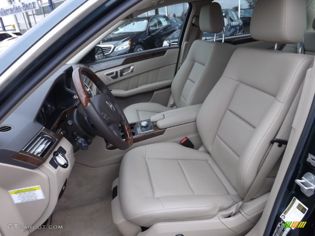 Almond Beige Interior 2010 Mercedes-Benz E 350 4Matic Sedan Photo #87088200