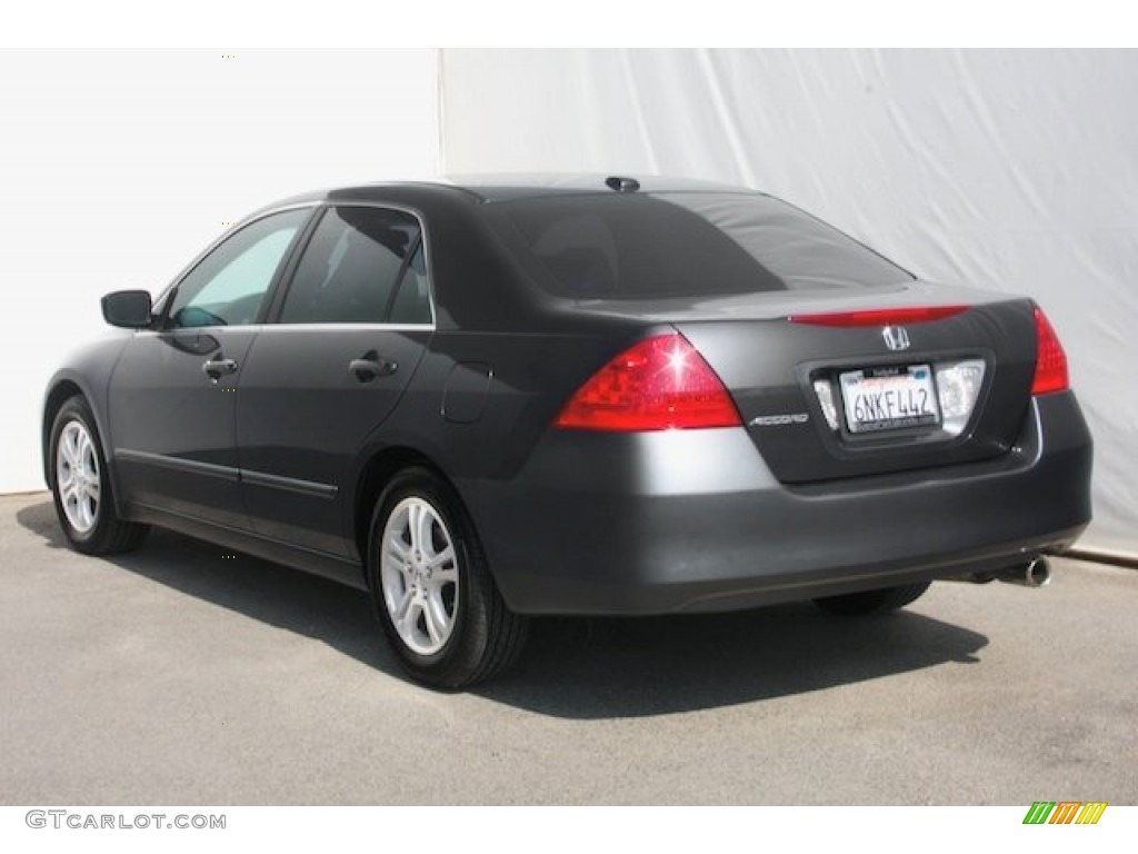 2007 Accord EX-L Sedan - Graphite Pearl / Gray photo #2