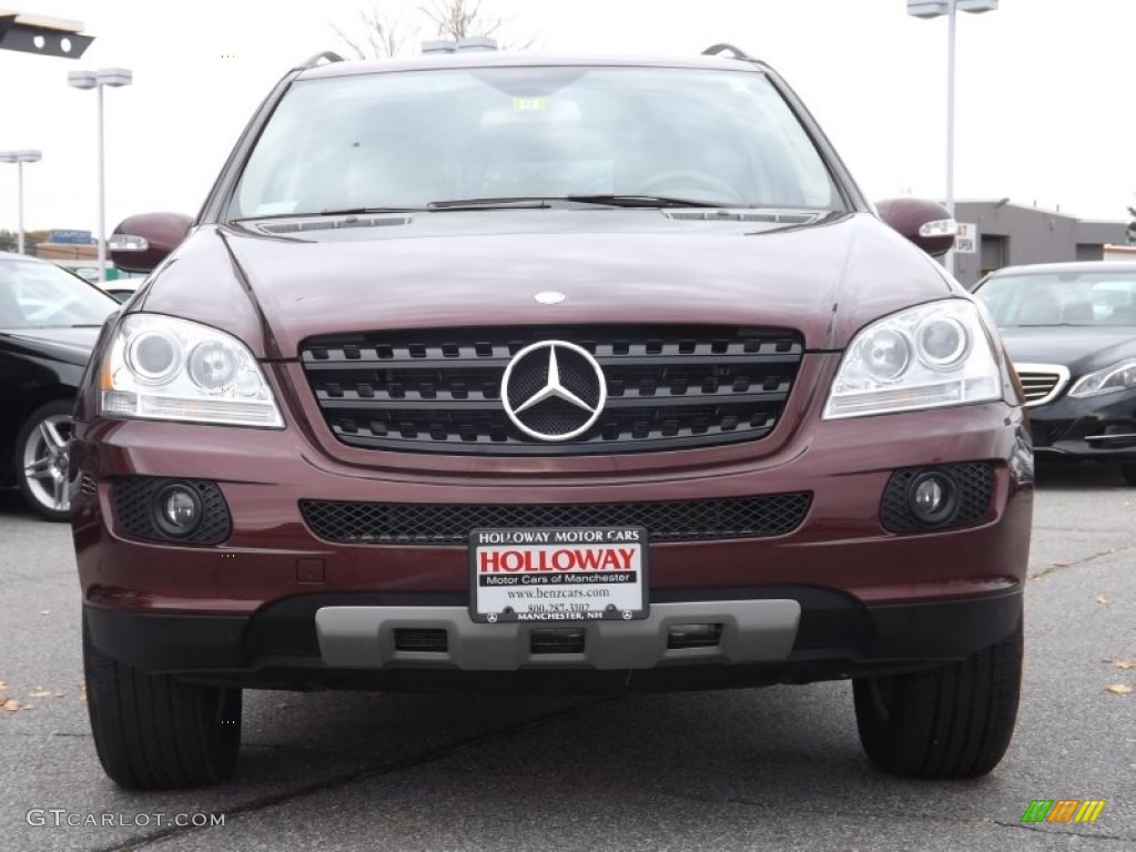 2006 ML 350 4Matic - Barolo Red Metallic / Macadamia photo #2