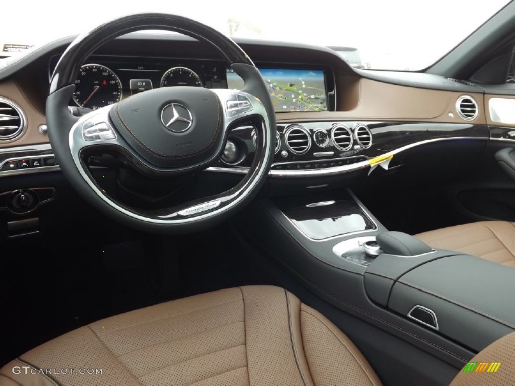 2014 Mercedes-Benz S 550 Sedan Edition 1 Nut Brown/Black Dashboard Photo #87089832