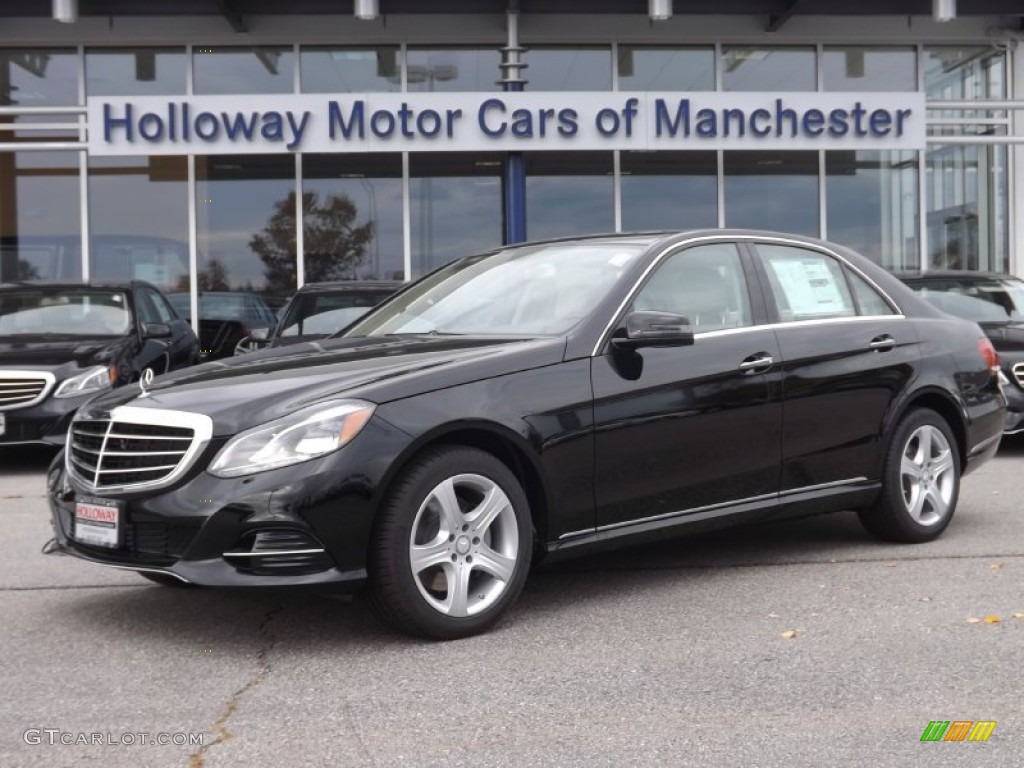 2014 E 350 4Matic Sedan - Black / Silk Beige/Espresso Brown photo #1