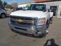 2014 Summit White Chevrolet Silverado 3500HD LTZ Crew Cab 4x4 Dual Rear Wheel  photo #5