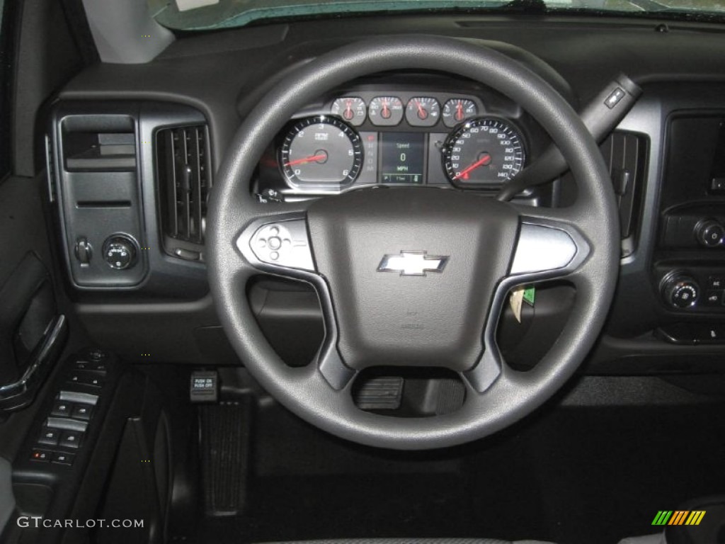 2014 Silverado 1500 WT Double Cab - Summit White / Jet Black/Dark Ash photo #4