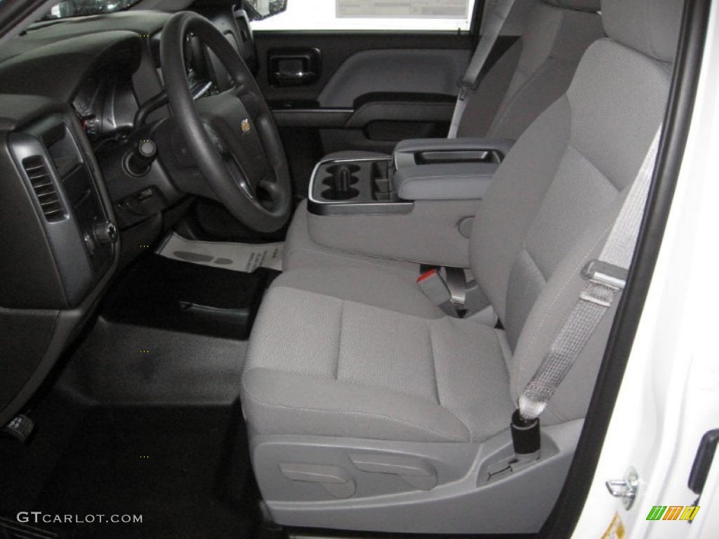 2014 Silverado 1500 WT Double Cab - Summit White / Jet Black/Dark Ash photo #8