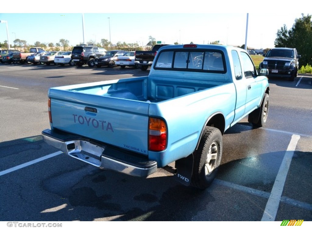 1997 Tacoma Extended Cab 4x4 - Paradise Blue Metallic / Grey photo #2