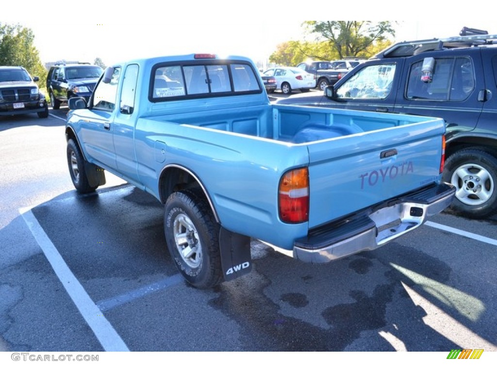 1997 Tacoma Extended Cab 4x4 - Paradise Blue Metallic / Grey photo #3
