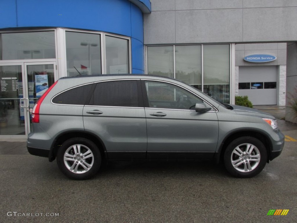 2011 CR-V EX-L 4WD - Opal Sage Metallic / Ivory photo #2