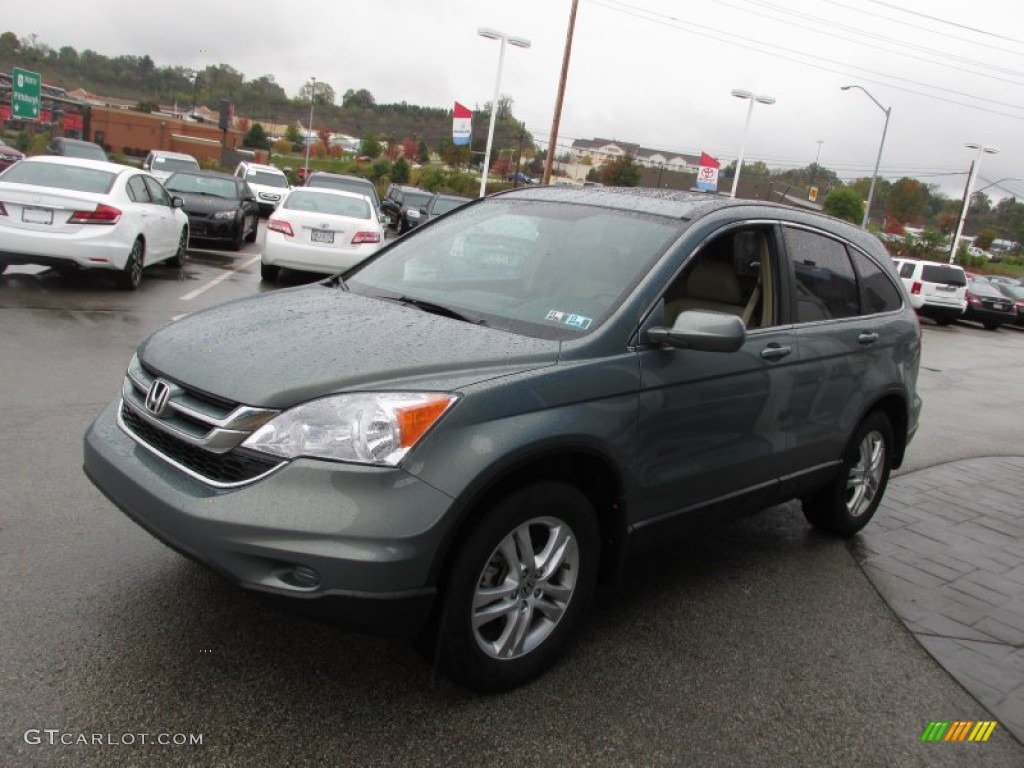 2011 CR-V EX-L 4WD - Opal Sage Metallic / Ivory photo #5