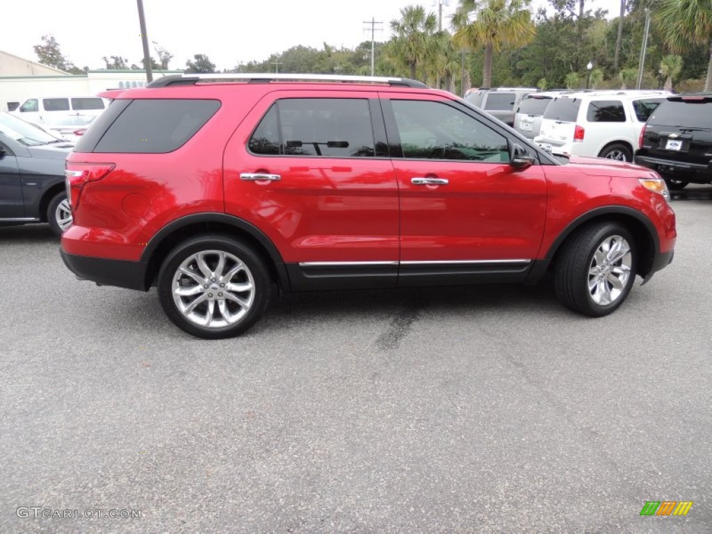 2012 Explorer XLT - Red Candy Metallic / Charcoal Black photo #12