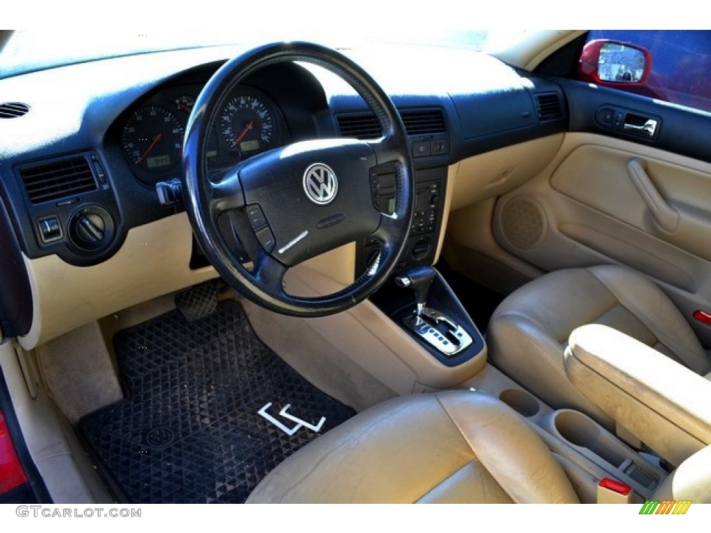 Beige Interior 2003 Volkswagen Jetta GLS 1.8T Wagon Photo #87094731