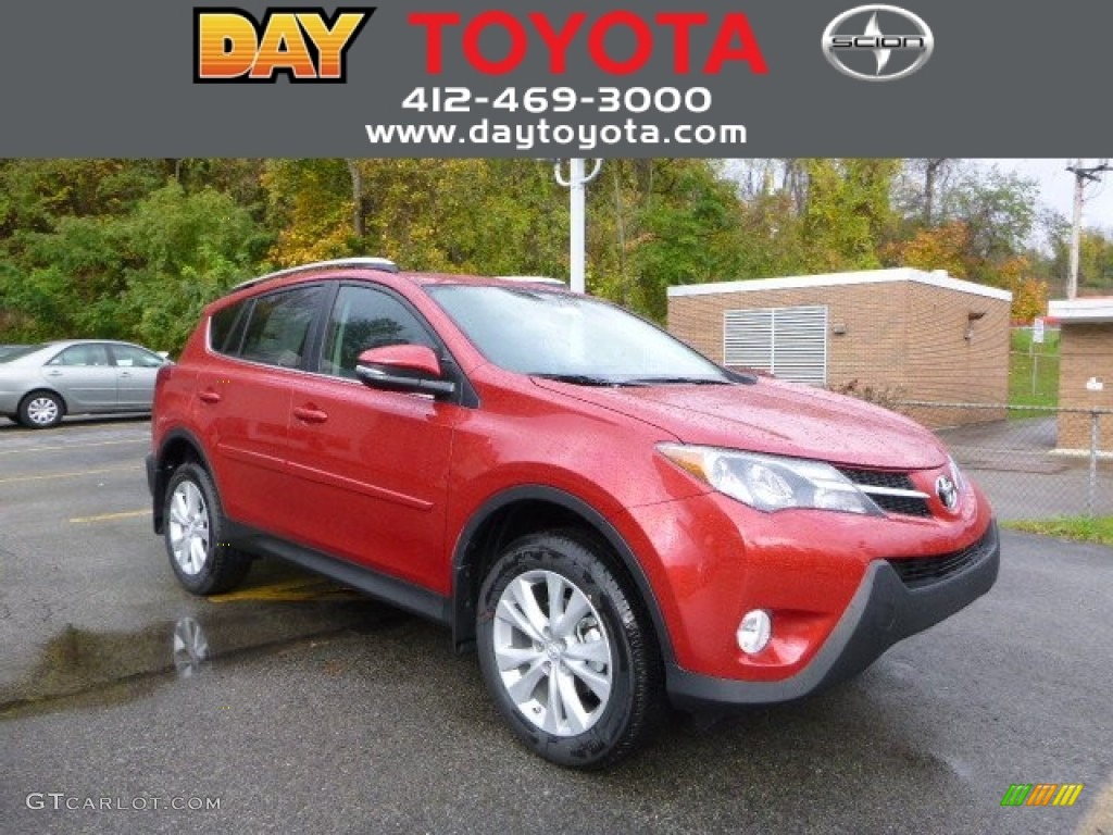 2013 RAV4 Limited AWD - Barcelona Red Metallic / Black photo #1